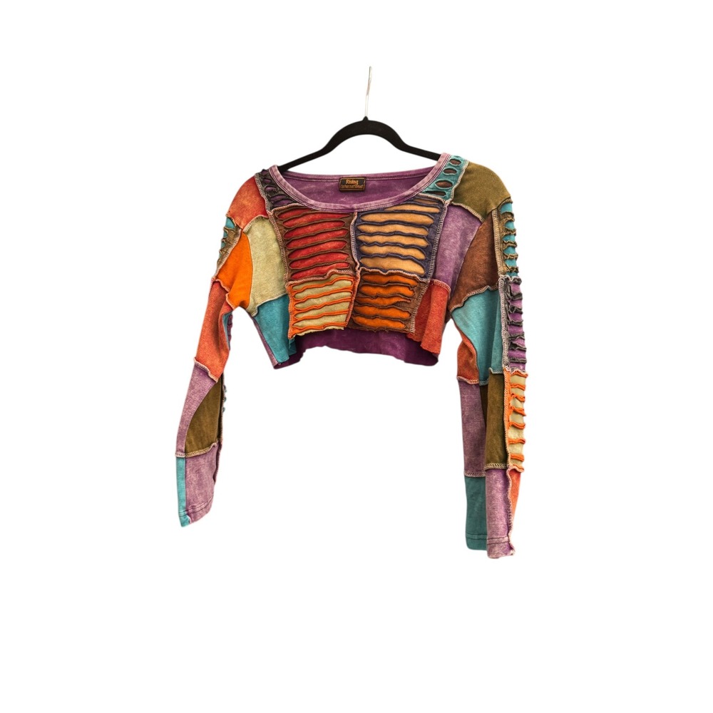 Rising International Patchwork Multi-Color Long S… - image 7